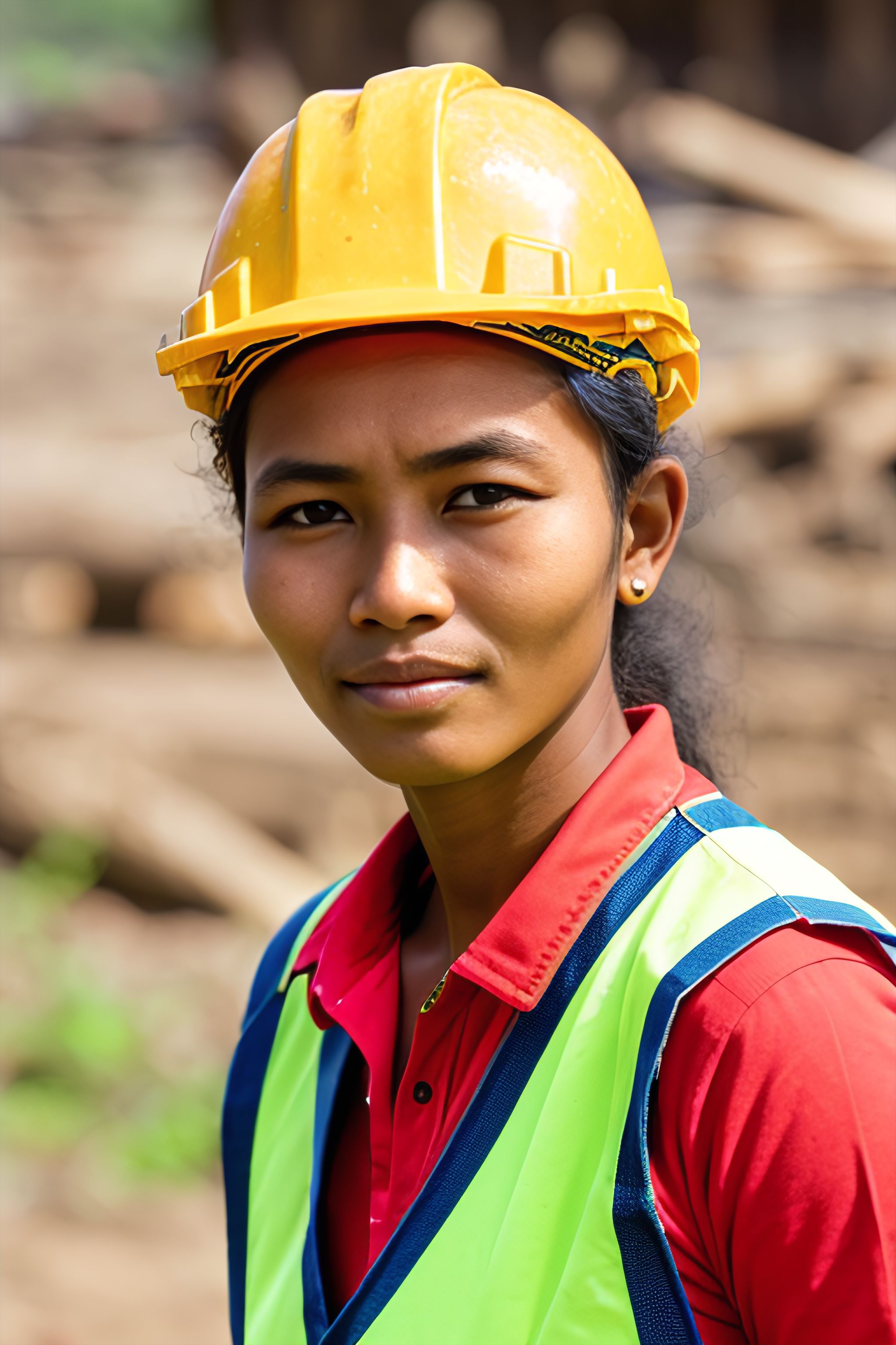 Portrait generated with Stable Diffusion.